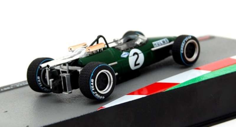 Brabham Repco v8 BT24 F1 1967 (Denis Hulme) dk.green 1/43 IXO/Altaya NEW+boxed #6141 instant wheels