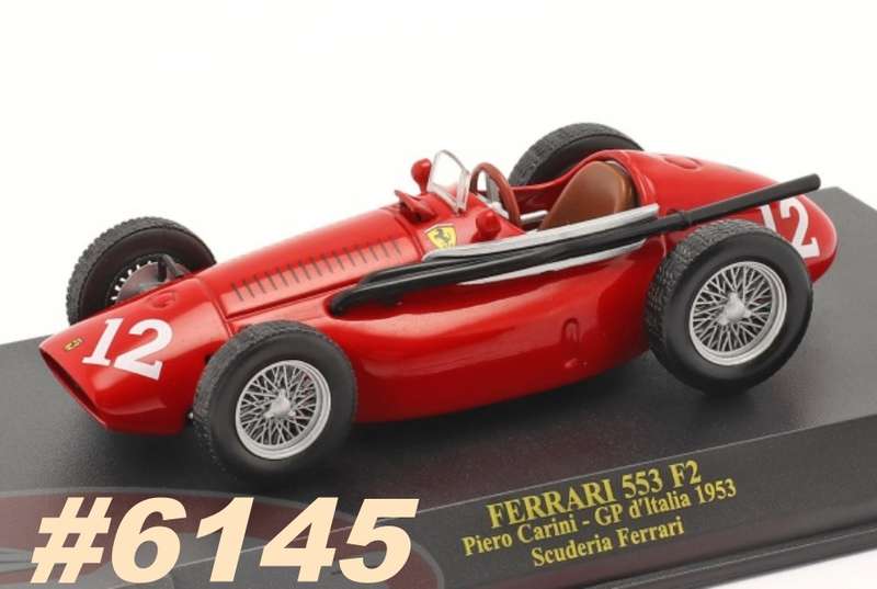 Ferrari 553 F2 #12 Piero Carini 1953 1/43 IXO/Altaya NEWinBlister #6145 instant wheels