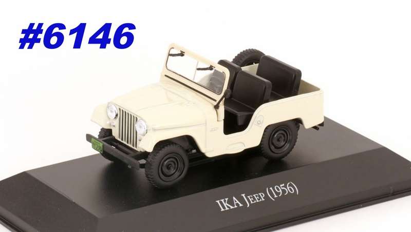 IKA Jeep 1956 (GDR/DDR) white 1/43 IXO NEWinBlister #6146 instant wheels
