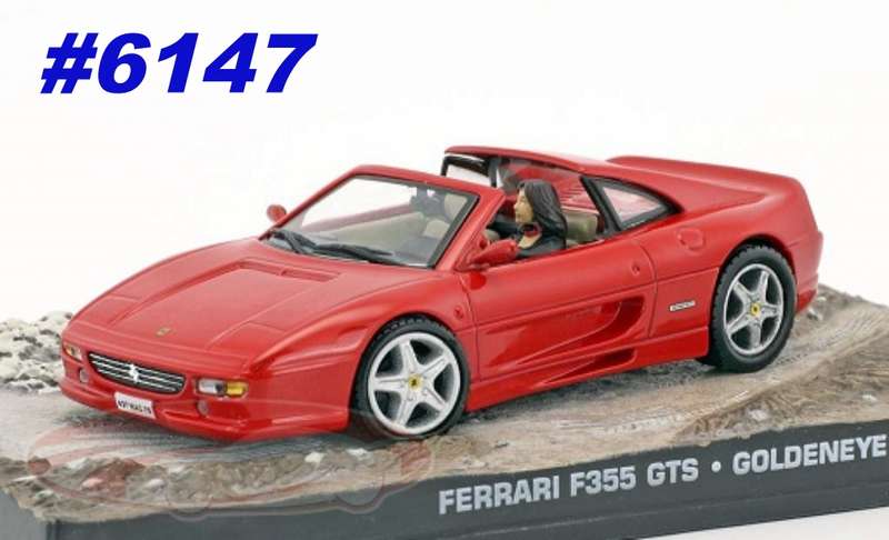 Ferrari F355 GTS James Bond Goldeneye red 1/43 IXO NEW+boxed #6147 instant wheels