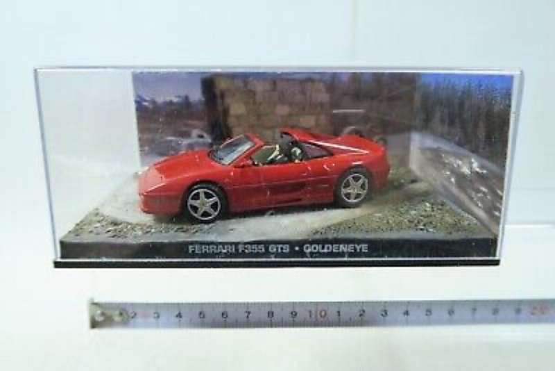 Ferrari F355 GTS James Bond Goldeneye red 1/43 IXO NEW+boxed #6147 instant wheels
