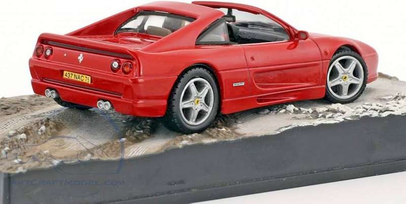 Ferrari F355 GTS James Bond Goldeneye red 1/43 IXO NEW+boxed #6147 instant wheels
