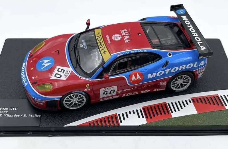 Ferrari 430 GTC Sieger FIA GT 2007 Vilander/Muller 1/43 IXO NEW+boxed #6148 instant wheels