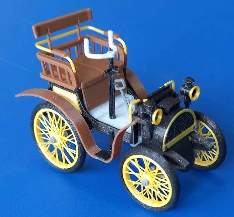 Renault Type A 1898 brown/yellow 1/43 Norev NEW+boxed #6151 instant wheels