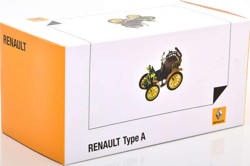 Renault Type A 1898 brown/yellow 1/43 Norev NEW+boxed #6151 instant wheels