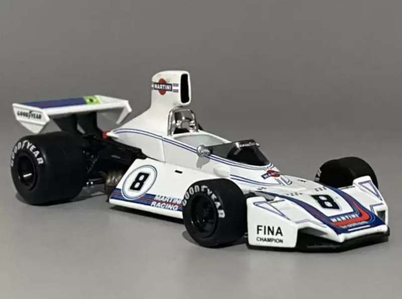 Brabham BT44B #8 F1 1975 Brazil C Pace white 1/43 IXO/Altaya NEW+boxed #6153 instant wheels