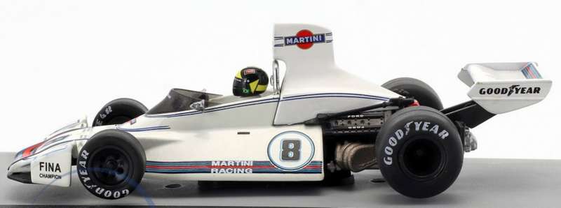 Brabham BT44B #8 F1 1975 Brazil C Pace white 1/43 IXO/Altaya NEW+boxed #6153 instant wheels