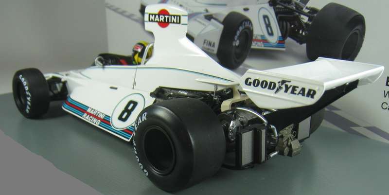 Brabham BT44B #8 F1 1975 Brazil C Pace white 1/43 IXO/Altaya NEW+boxed #6153 instant wheels
