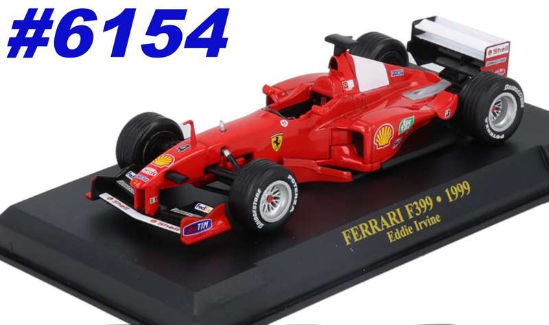 Ferrari F399 #4 F1 1999 Eddie Irvine 1/43 IXO/Altaya #6154 instant wheels