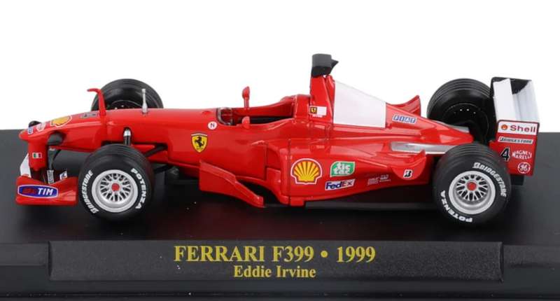 Ferrari F399 #4 F1 1999 Eddie Irvine 1/43 IXO/Altaya #6154 instant wheels