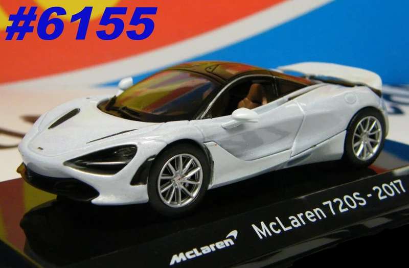 McLaren 720S 2017 ice blue-grey 1/43 IXO/Altaya #6155 instant wheels