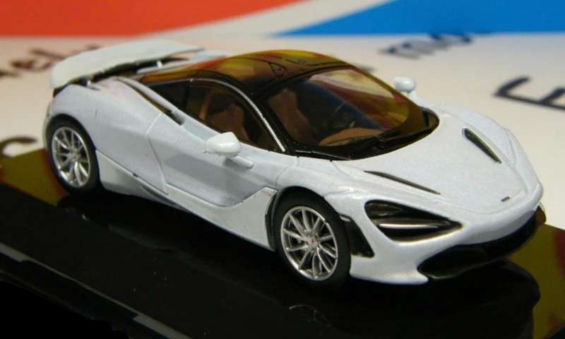 McLaren 720S 2017 ice blue-grey 1/43 IXO/Altaya #6155 instant wheels