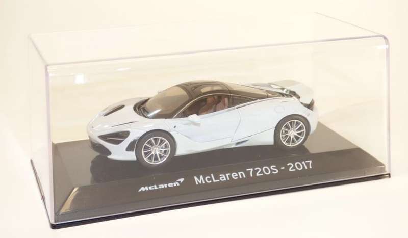 McLaren 720S 2017 ice blue-grey 1/43 IXO/Altaya #6155 instant wheels