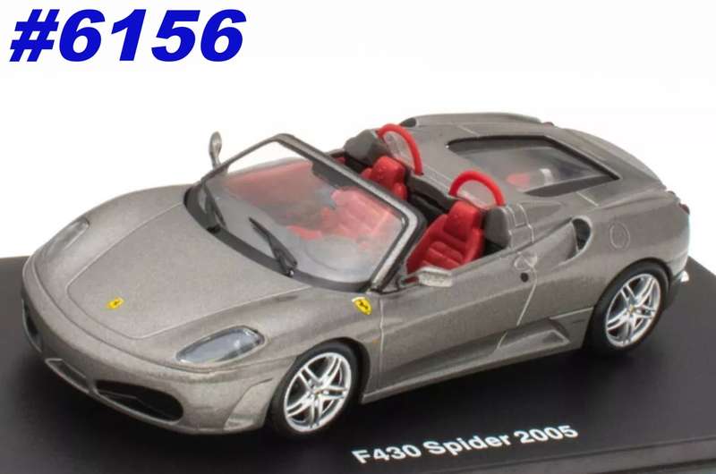 Ferrari F430 Spider 2005 grey-metallic 1/43 IXO/Altaya #6156 instant wheels