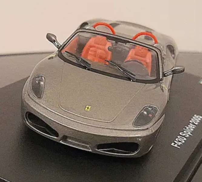 Ferrari F430 Spider 2005 grey-metallic 1/43 IXO/Altaya #6156 instant wheels