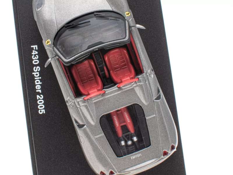 Ferrari F430 Spider 2005 grey-metallic 1/43 IXO/Altaya #6156 instant wheels