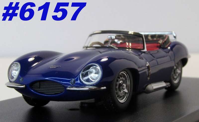 Jaguar XK SS covertible 1957 blue metallic 1/43 IXO/PremiumX NEW+boxed #6157 instant wheels
