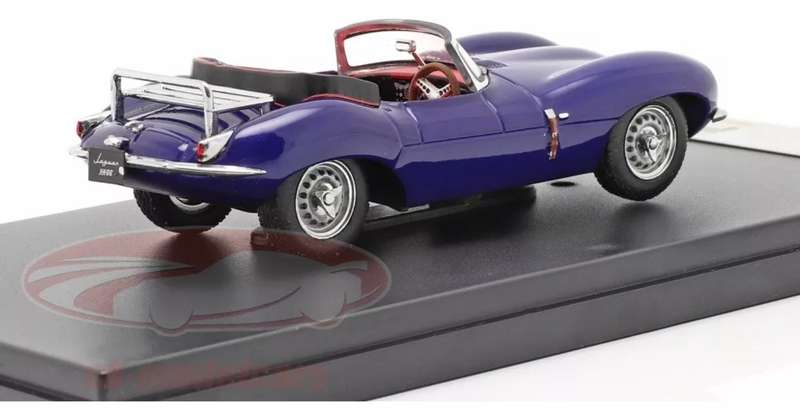 Jaguar XK SS covertible 1957 blue metallic 1/43 IXO/PremiumX NEW+boxed #6157 instant wheels