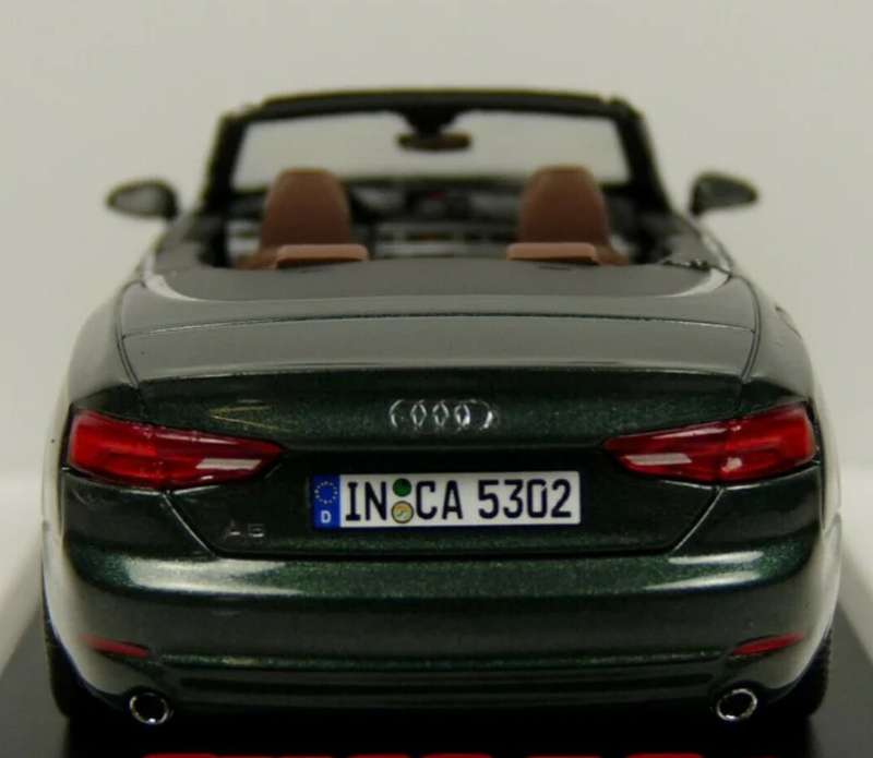 Audi A5 Cabriolet 2017 Gotland Green 1/43 Spark/Audi Cllctn NEW+boxed #6158 instant wheels