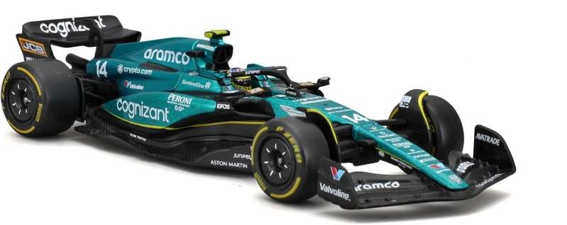 Aston Martin AMR23 #14 F1 2023 1/43 Bburago NEW+boxed #6169 instant wheels