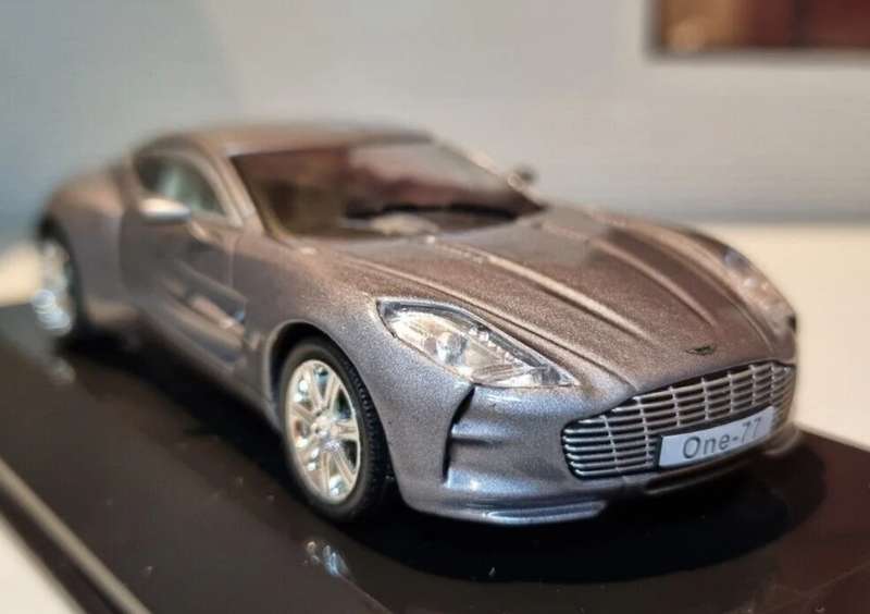 Aston Martin One-77 2009 grey metallic 1/43 IXO/Altaya NEW+boxed #6161 instant wheels