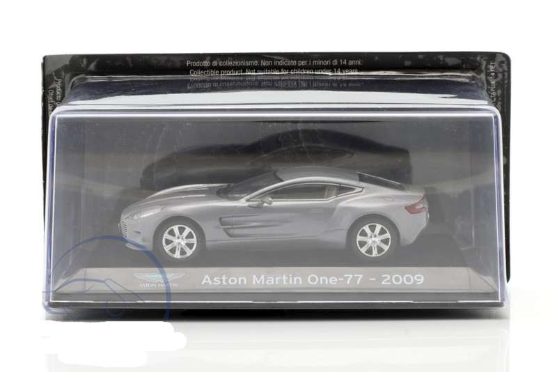 Aston Martin One-77 2009 grey metallic 1/43 IXO/Altaya NEW+boxed #6161 instant wheels
