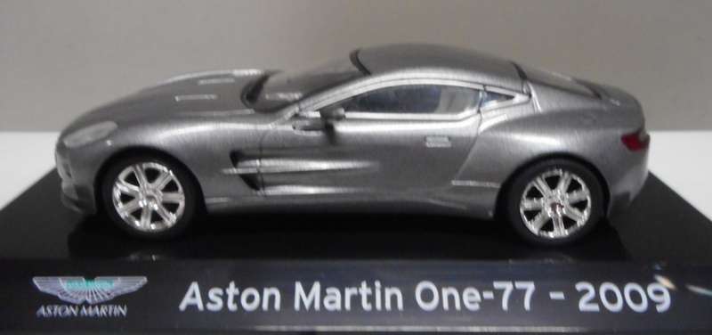 Aston Martin One-77 2009 grey metallic 1/43 IXO/Altaya NEW+boxed #6161 instant wheels