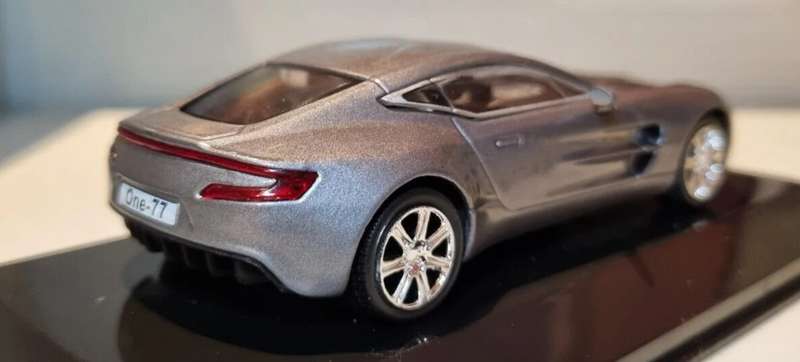 Aston Martin One-77 2009 grey metallic 1/43 IXO/Altaya NEW+boxed #6161 instant wheels