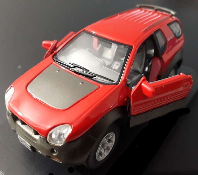 Isuzu VehiCross red 1997 1/43 Cararama NEW+blister #6163 instant wheels