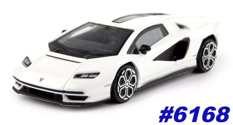 Lamborghini Countach LPI 800-4 2022 white 1/43 Bburago NEW+boxed #6168 instant wheels