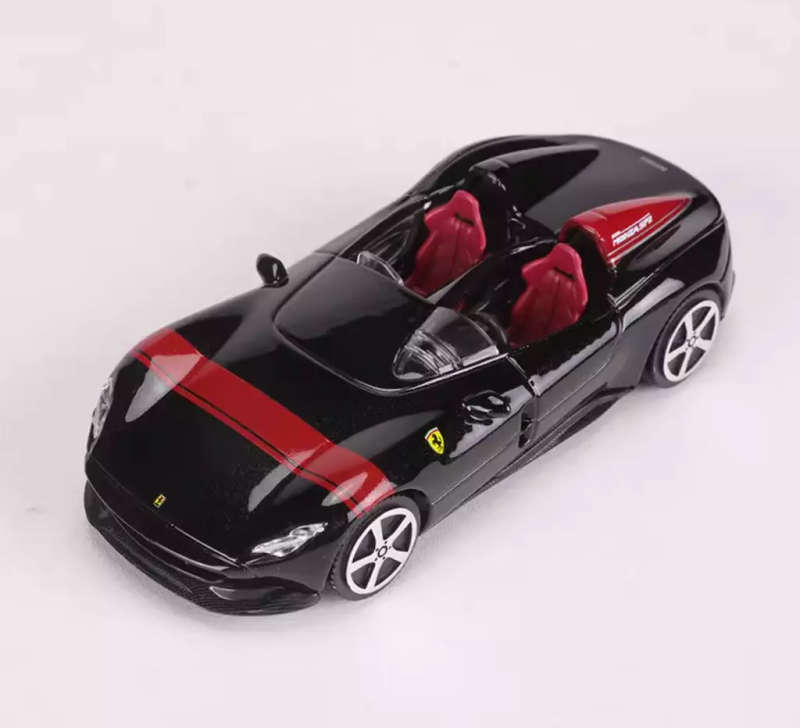 Ferrari Monza SP2 2018/2022 black 1/43 Bburago #6172 instant wheels