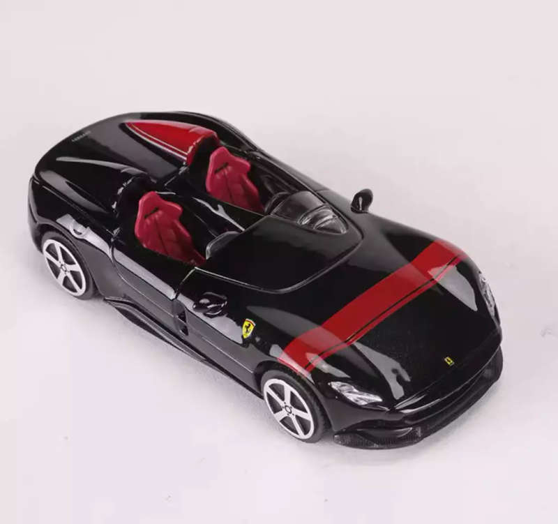 Ferrari Monza SP2 2018/2022 black 1/43 Bburago #6172 instant wheels