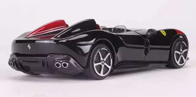 Ferrari Monza SP2 2018/2022 black 1/43 Bburago #6172 instant wheels