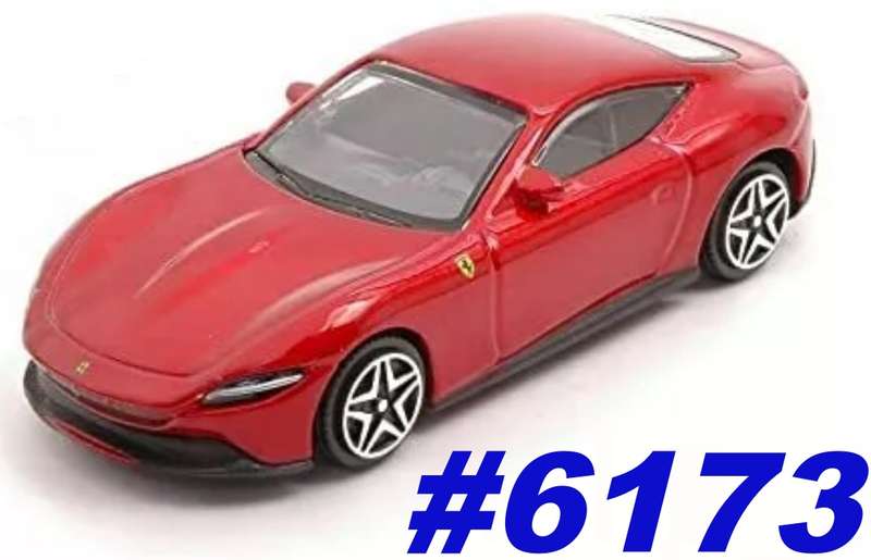 Ferrari Roma 2020 red-met 1/43 Bburago NEW+boxed #6173 instant wheels