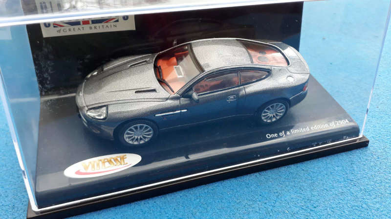 Aston Martin Vanquish V12 2002 TungstonSilver #2429/2904 1/43 Vitesse NEW+boxed #6176 instant wheels