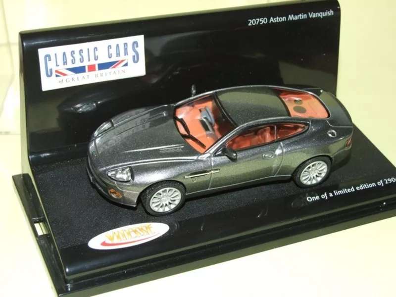 Aston Martin Vanquish V12 2002 TungstonSilver #2429/2904 1/43 Vitesse NEW+boxed #6176 instant wheels
