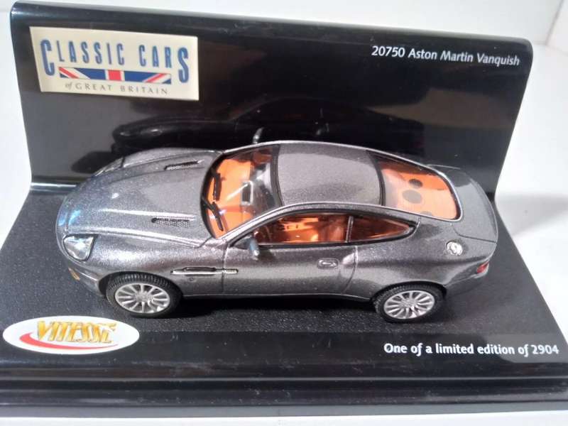 Aston Martin Vanquish V12 2002 TungstonSilver #2429/2904 1/43 Vitesse NEW+boxed #6176 instant wheels