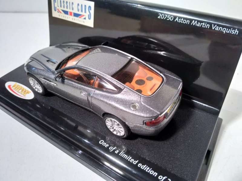 Aston Martin Vanquish V12 2002 TungstonSilver #2429/2904 1/43 Vitesse NEW+boxed #6176 instant wheels