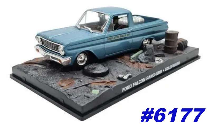 Ford Falcon Ranchero 1965 blue-met J.Bond Goldfinger 1/43 IX0/Altaya NEW+boxed #6177 instant wheels