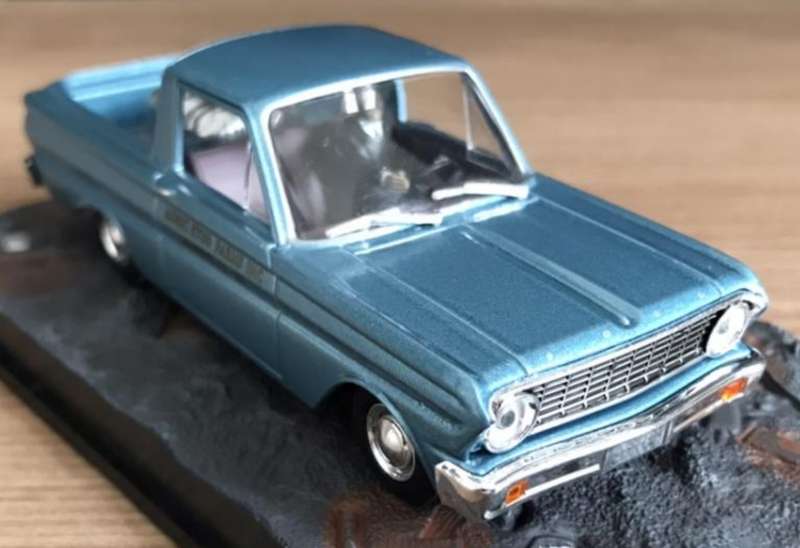 Ford Falcon Ranchero 1965 blue-met J.Bond Goldfinger 1/43 IX0/Altaya NEW+boxed #6177 instant wheels