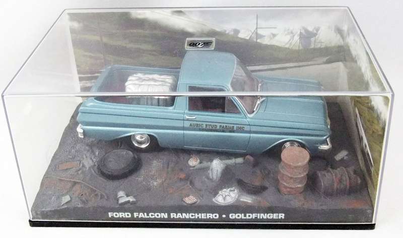 Ford Falcon Ranchero 1965 blue-met J.Bond Goldfinger 1/43 IX0/Altaya NEW+boxed #6177 instant wheels