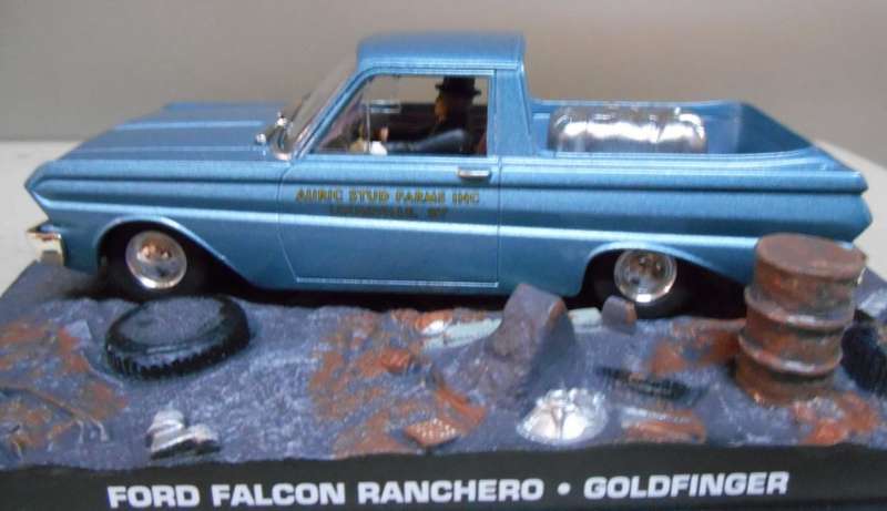 Ford Falcon Ranchero 1965 blue-met J.Bond Goldfinger 1/43 IX0/Altaya NEW+boxed #6177 instant wheels