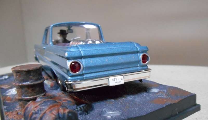 Ford Falcon Ranchero 1965 blue-met J.Bond Goldfinger 1/43 IX0/Altaya NEW+boxed #6177 instant wheels