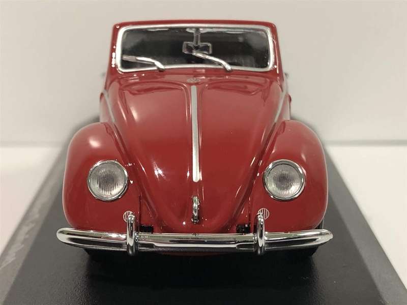 Volkswagen Hebmueller Cabriolet 1950 red 1:43 Minichamps/Maxichamp NEW+boxed #6178 instant wheels