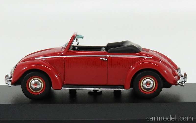 Volkswagen Hebmueller Cabriolet 1950 red 1:43 Minichamps/Maxichamp NEW+boxed #6178 instant wheels