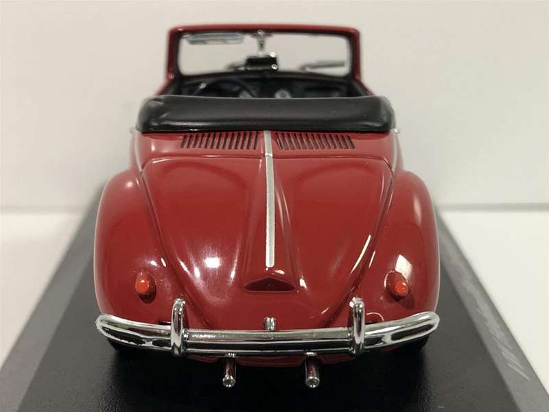 Volkswagen Hebmueller Cabriolet 1950 red 1:43 Minichamps/Maxichamp NEW+boxed #6178 instant wheels