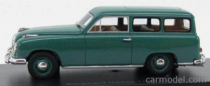 Borgward Hansa 1500 Kombi 1950 green 1:43 BestOfShow NEW+boxed #6179 instant wheels