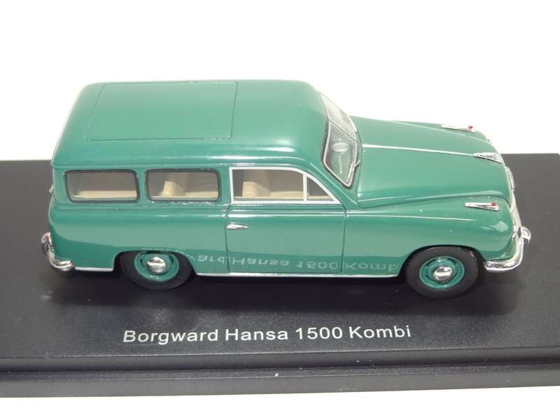 Borgward Hansa 1500 Kombi 1950 green 1:43 BestOfShow NEW+boxed #6179 instant wheels