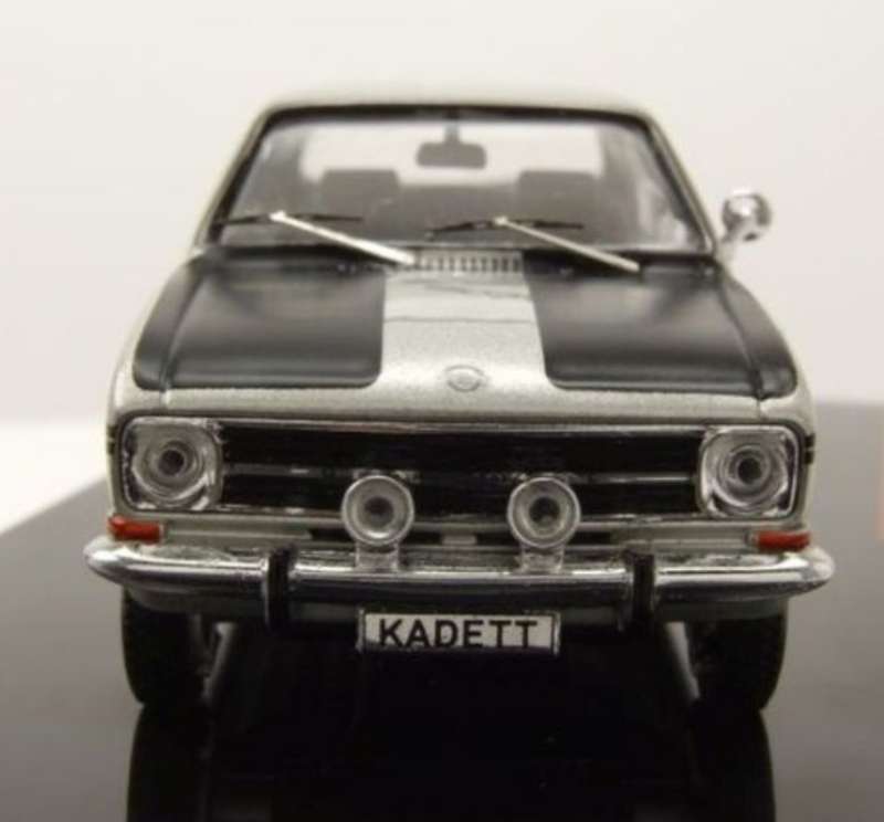 Opel Kadett B Rallye Coupe 1967 silver/black 1/43 IXO NEW+boxed #6182 instant wheels