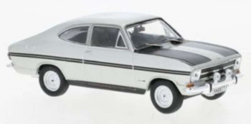 Opel Kadett B Rallye Coupe 1967 silver/black 1/43 IXO NEW+boxed #6182 instant wheels